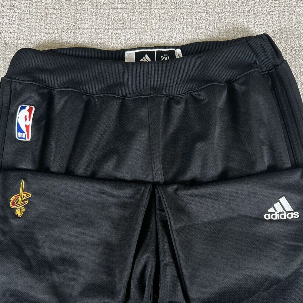 Adidas Men's 2XL Cleveland Cavaliers Black Team Issue Jogger Warm Up Sweatpants